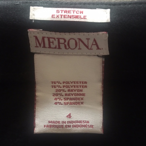 MERONA High Waisted Color Block Fitted Skirt NWT - Picture 3 of 4